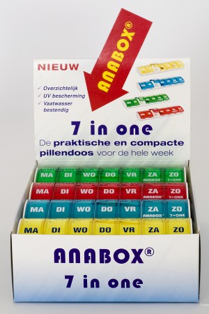 Anabox weekbox display 12 stuks