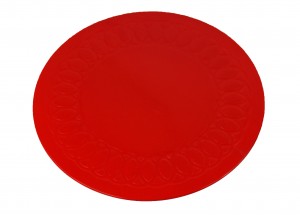 Able2 anti-slip matten rond 19 cm rood