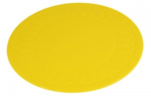 Able2 anti-slip matten rond 19 cm geel