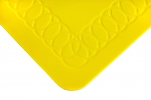 Able2 anti-slip matten rechthoek L 35,5 x B 25,5 cm geel